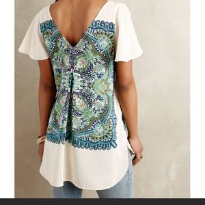 Maeve for Anthropologie Maeve silk tunic